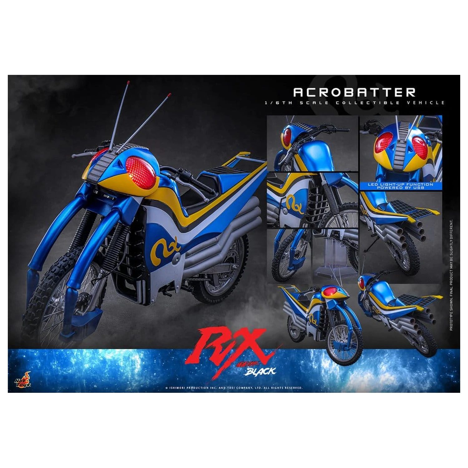Kamen Rider Black RX jármű 1/6 Acrobatter 38 cm termékfotó