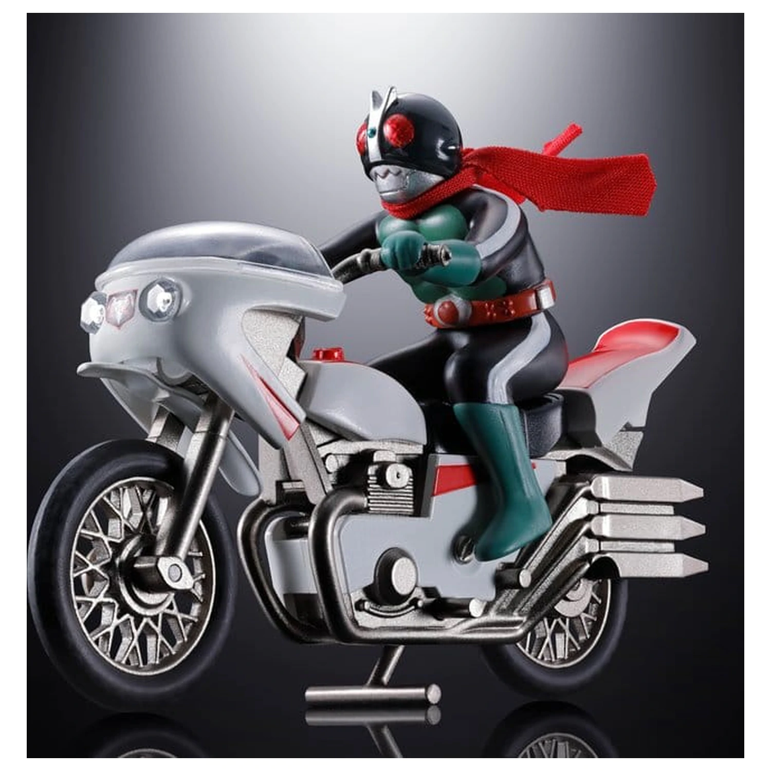 Kamen Rider Chogokin Diecast akciófigura Cyclone (Masked Rider 2) 9 cm termékfotó