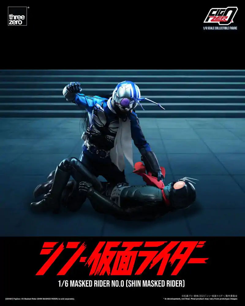 Kamen Rider FigZero 1/6 Masked Rider No.0 (Shin Masked Rider) akciófigura 30 cm termékfotó