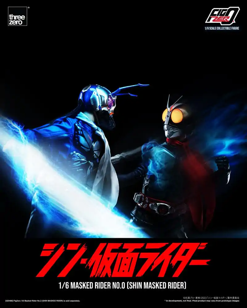 Kamen Rider FigZero 1/6 Masked Rider No.0 (Shin Masked Rider) akciófigura 30 cm termékfotó