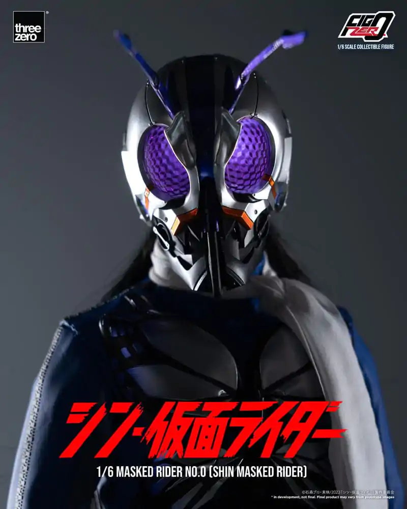 Kamen Rider FigZero 1/6 Masked Rider No.0 (Shin Masked Rider) akciófigura 30 cm termékfotó