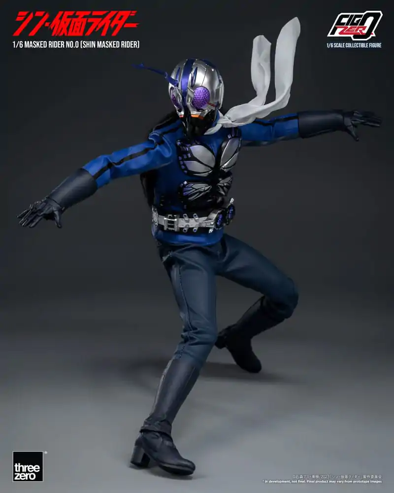 Kamen Rider FigZero 1/6 Masked Rider No.0 (Shin Masked Rider) akciófigura 30 cm termékfotó