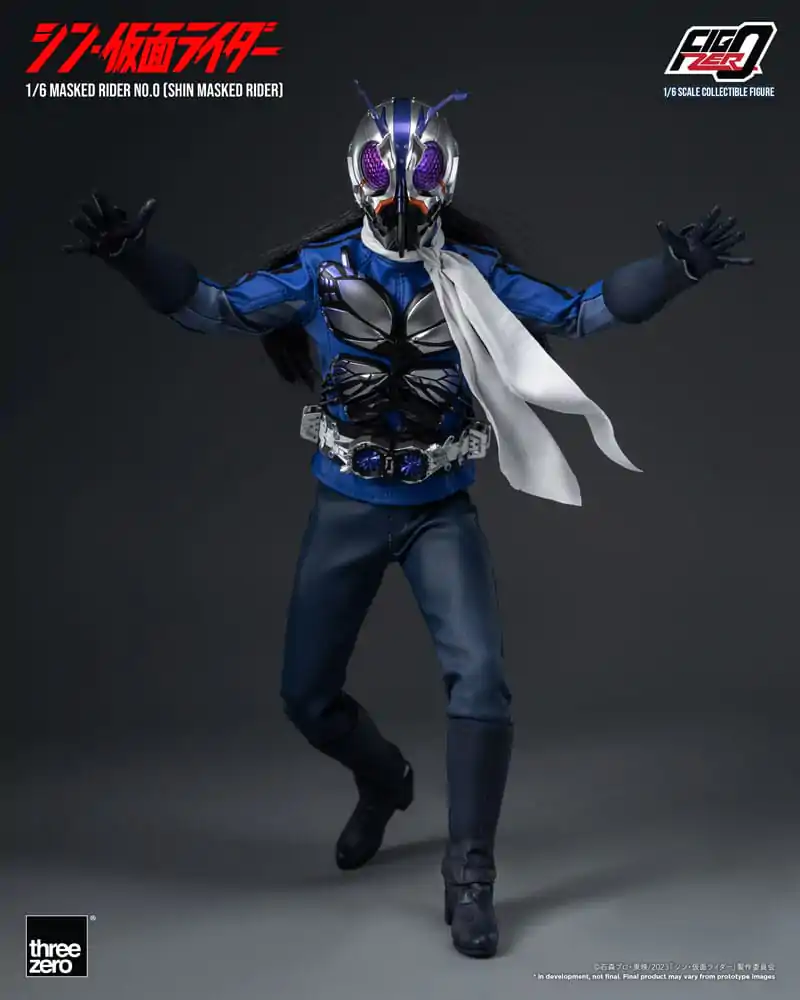 Kamen Rider FigZero 1/6 Masked Rider No.0 (Shin Masked Rider) akciófigura 30 cm termékfotó
