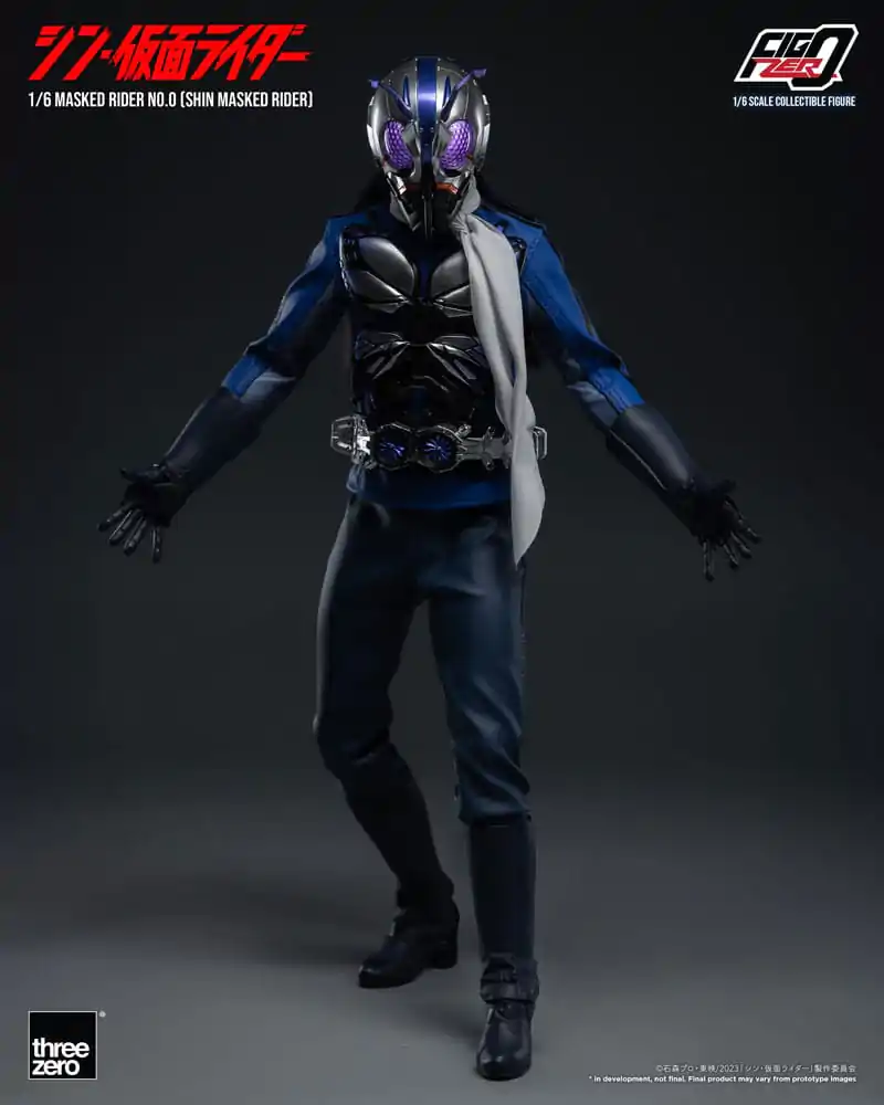Kamen Rider FigZero 1/6 Masked Rider No.0 (Shin Masked Rider) akciófigura 30 cm termékfotó