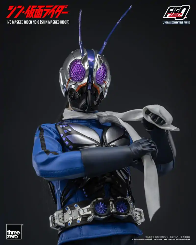 Kamen Rider FigZero 1/6 Masked Rider No.0 (Shin Masked Rider) akciófigura 30 cm termékfotó