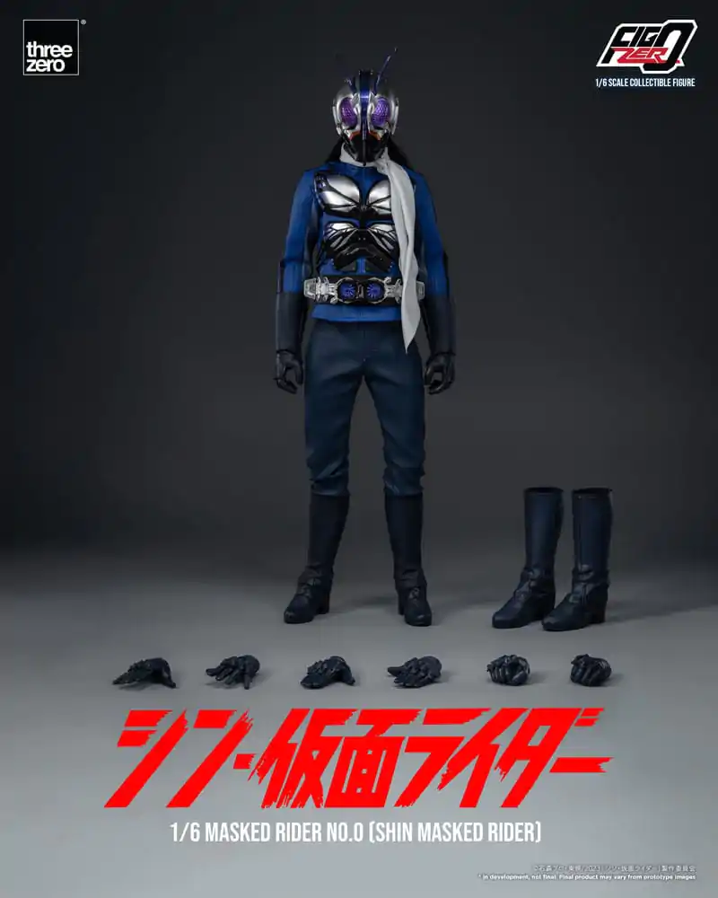 Kamen Rider FigZero 1/6 Masked Rider No.0 (Shin Masked Rider) akciófigura 30 cm termékfotó