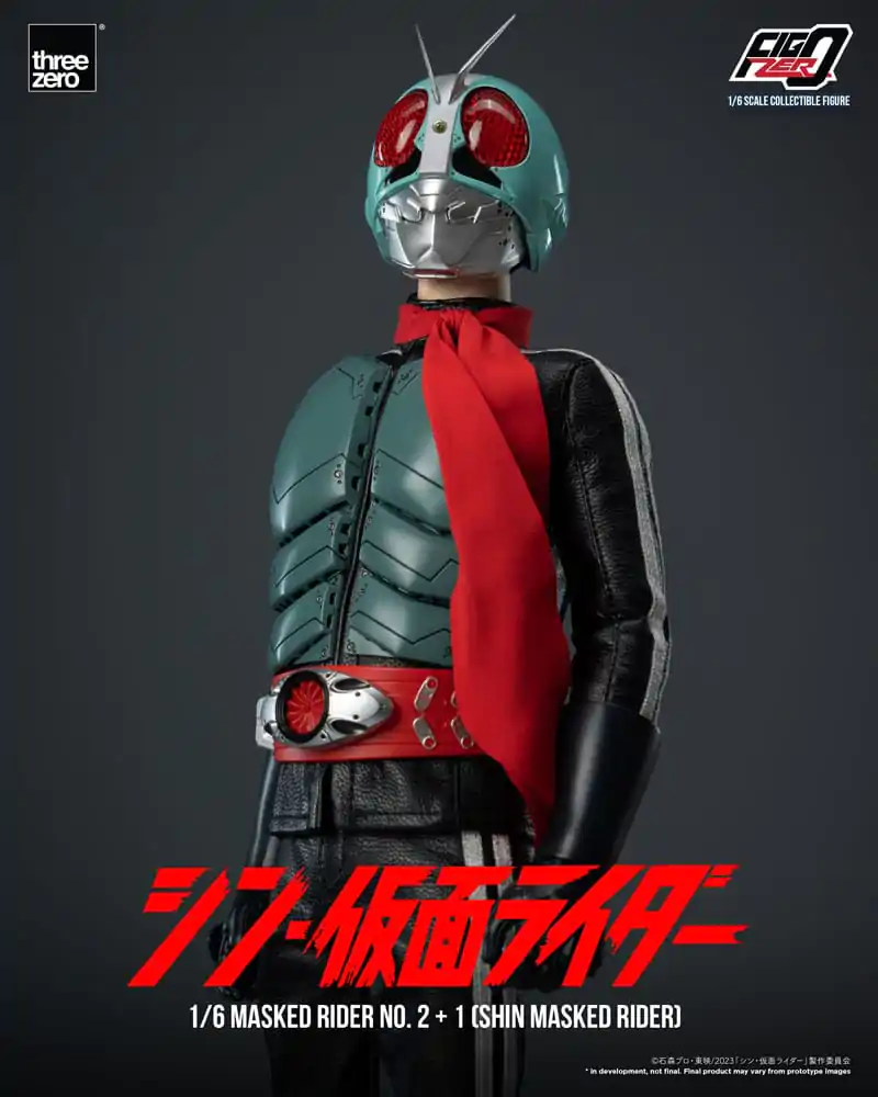 Kamen Rider FigZero 1/6 Masked Rider No.2+1 (Shin Masked Rider) akciófigura 32 cm termékfotó
