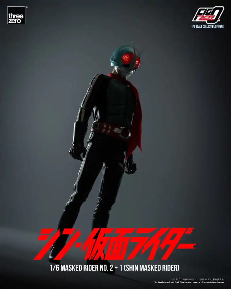 Kamen Rider FigZero 1/6 Masked Rider No.2+1 (Shin Masked Rider) akciófigura 32 cm termékfotó