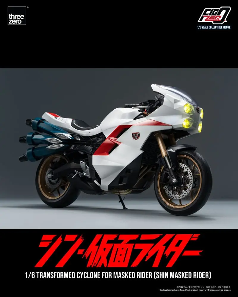 Kamen Rider FigZero 1/6 Transformed Cyclone for Shin Masked Rider jármű 35 cm termékfotó