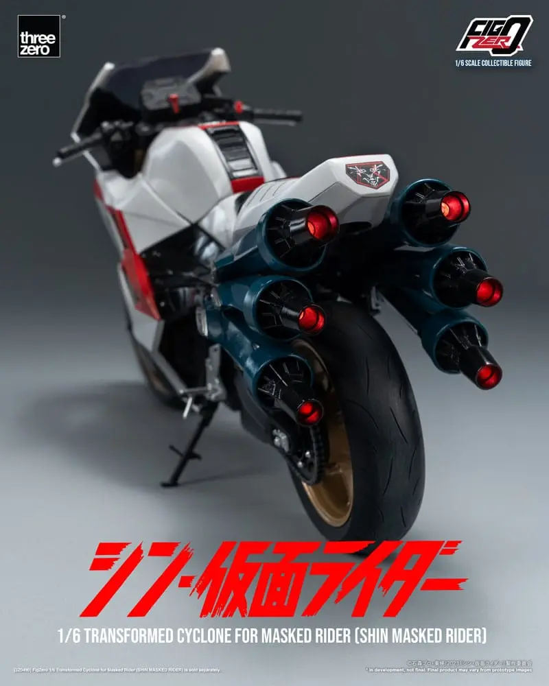 Kamen Rider FigZero 1/6 Transformed Cyclone for Shin Masked Rider jármű 35 cm termékfotó