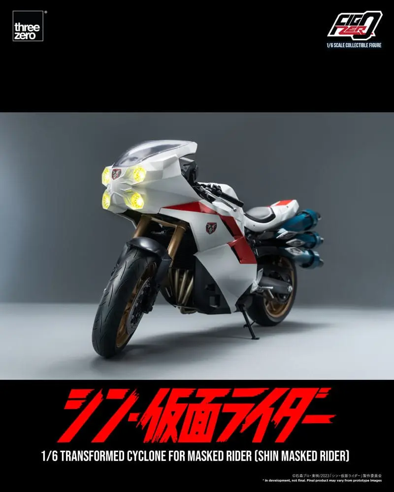 Kamen Rider FigZero 1/6 Transformed Cyclone for Shin Masked Rider jármű 35 cm termékfotó