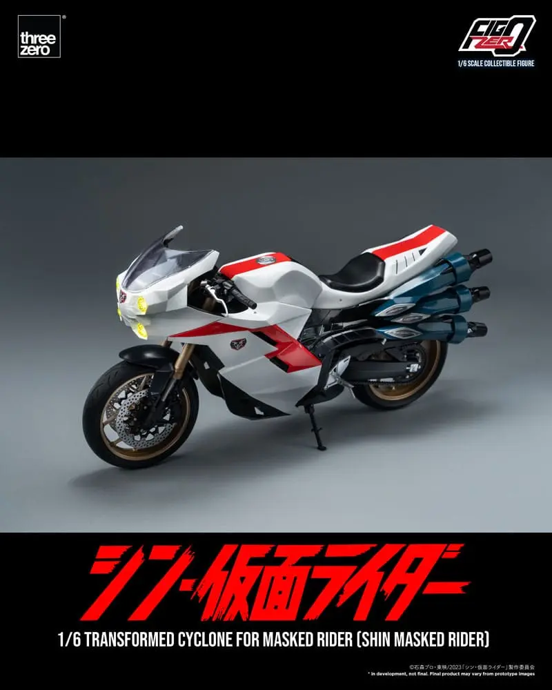 Kamen Rider FigZero 1/6 Transformed Cyclone for Shin Masked Rider jármű 35 cm termékfotó