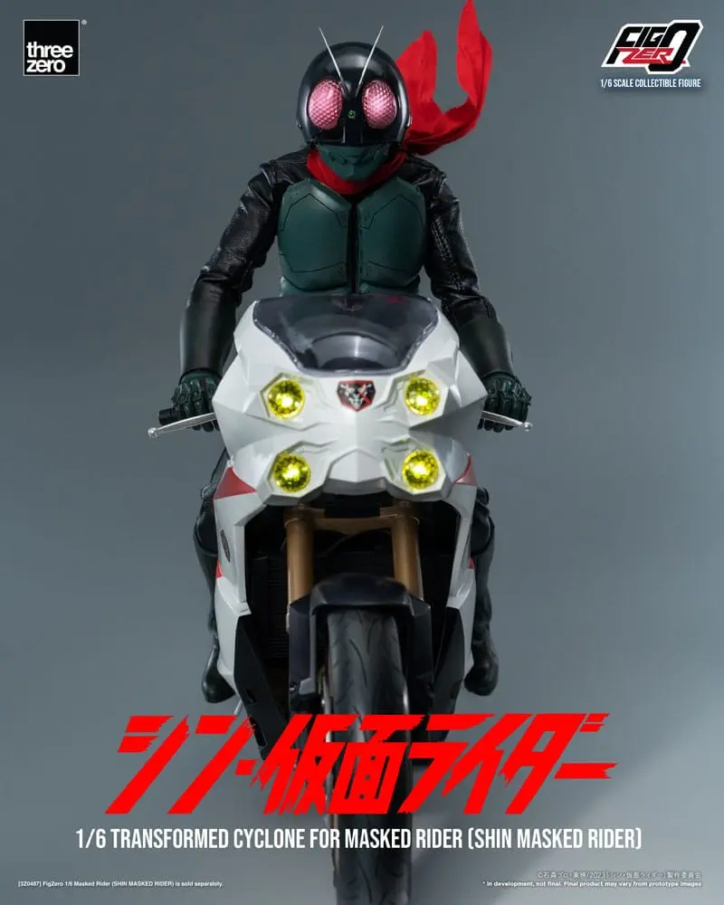 Kamen Rider FigZero 1/6 Transformed Cyclone for Shin Masked Rider jármű 35 cm termékfotó