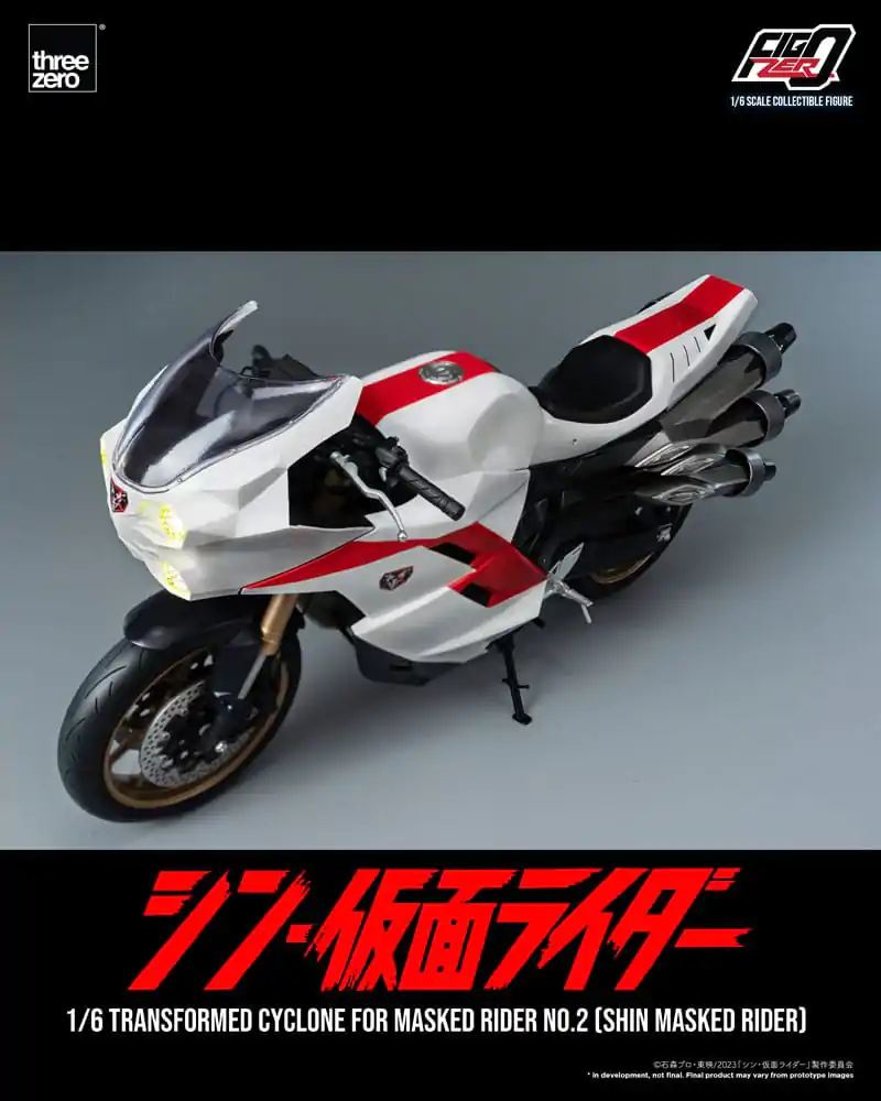 Kamen Rider FigZero 1/6 Transformed Cyclone for Shin Masked Rider No. 2 jármű 35 cm termékfotó