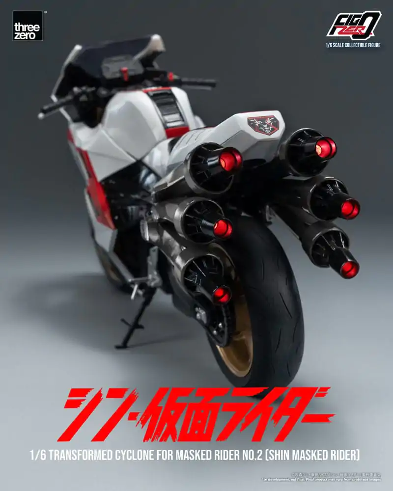 Kamen Rider FigZero 1/6 Transformed Cyclone for Shin Masked Rider No. 2 jármű 35 cm termékfotó