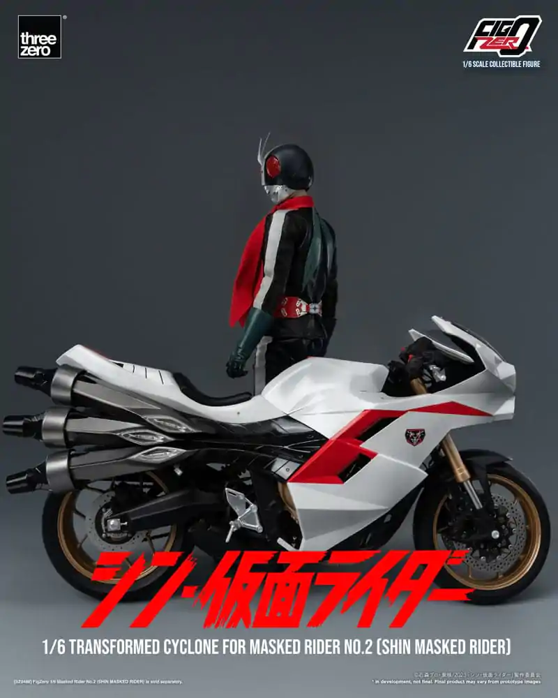 Kamen Rider FigZero 1/6 Transformed Cyclone for Shin Masked Rider No. 2 jármű 35 cm termékfotó