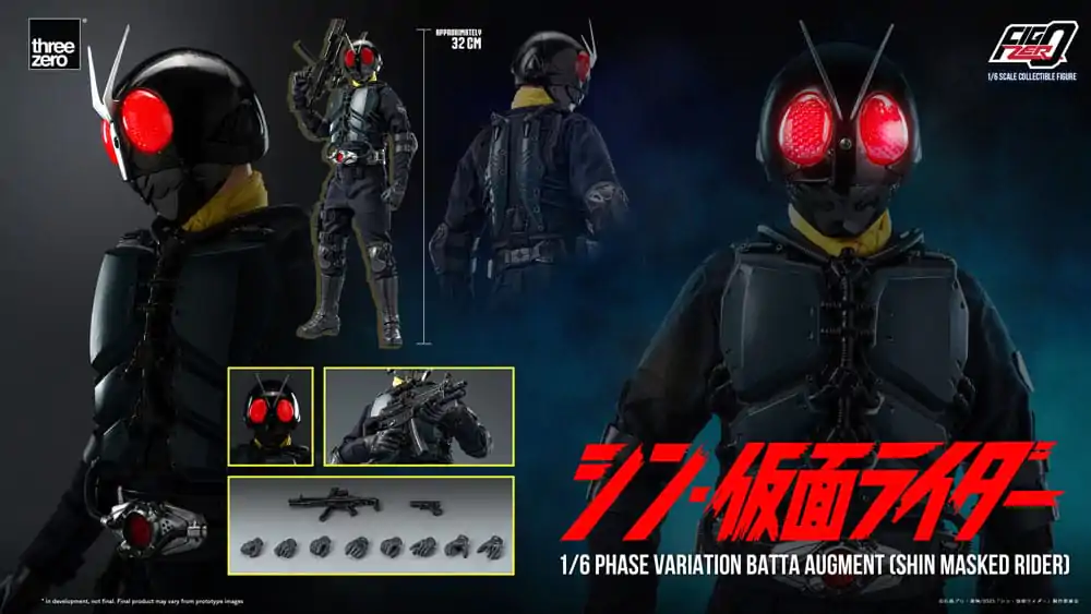 Kamen Rider FigZero Action Figure 1/6 Phase Variation Batta Augment (Shin Masked Rider) 30 cm termékfotó