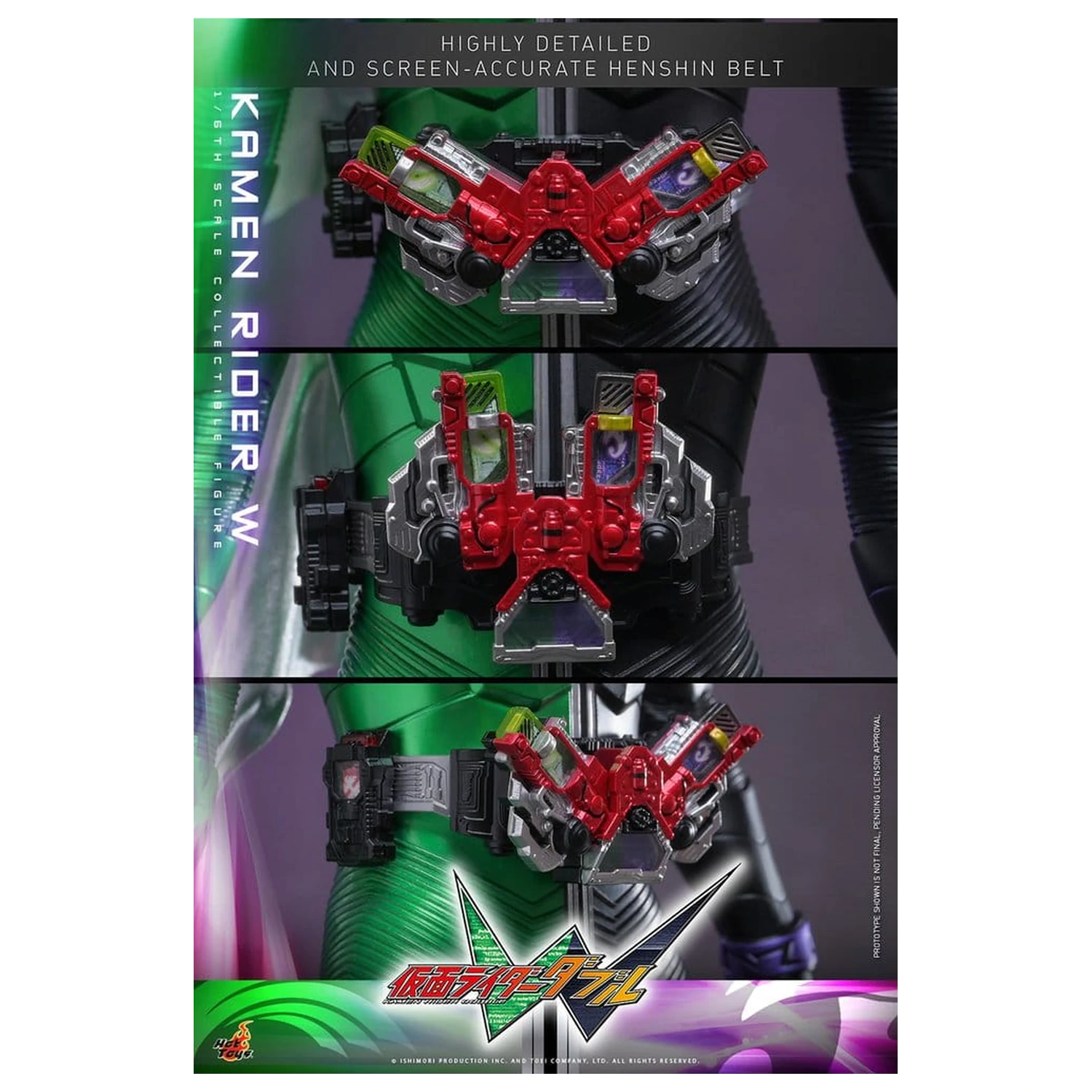 Kamen Rider Television Masterpiece Series akciófigura 1/6 Kamen Rider W 31 cm termékfotó