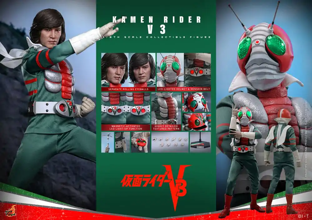 Kamen Rider V3 1/6 Kamen Rider V3 akciófigura 30 cm termékfotó