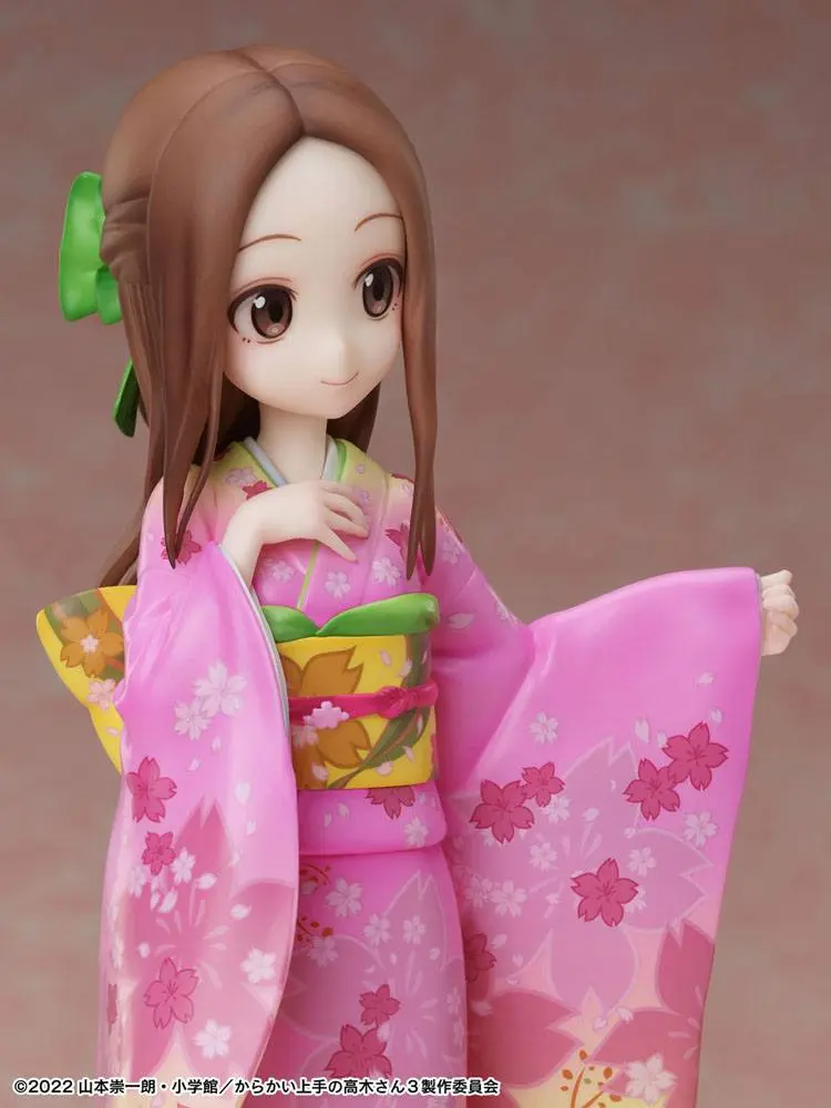 Karakai Jozu No Takagi-san 1/7 Takagi-san Sakura Kimono Ver. PVC szobor figura 22 cm termékfotó