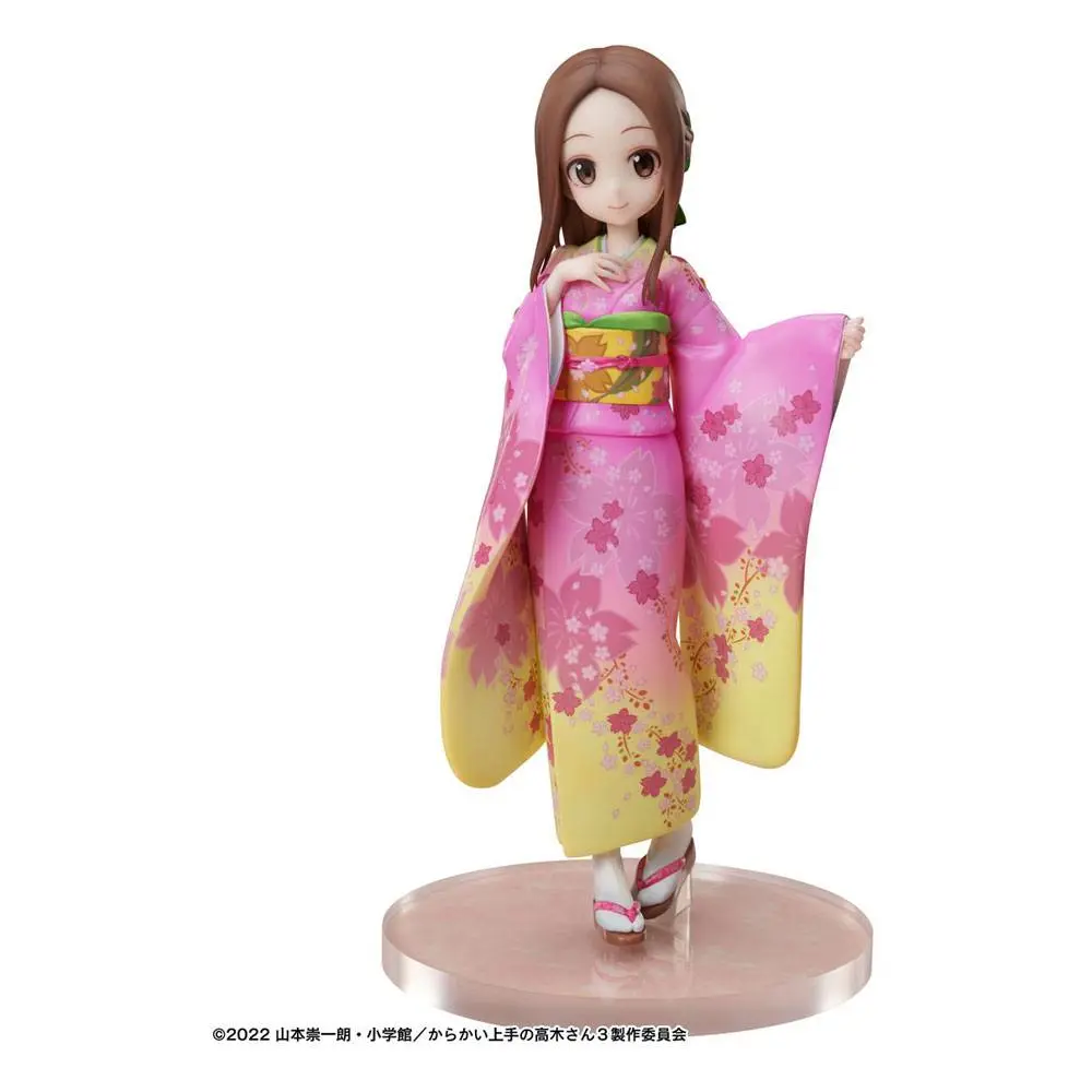 Karakai Jozu No Takagi-san 1/7 Takagi-san Sakura Kimono Ver. PVC szobor figura 22 cm termékfotó