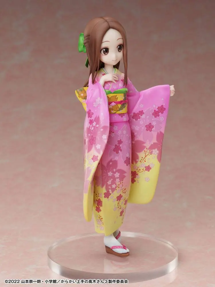 Karakai Jozu No Takagi-san 1/7 Takagi-san Sakura Kimono Ver. PVC szobor figura 22 cm termékfotó