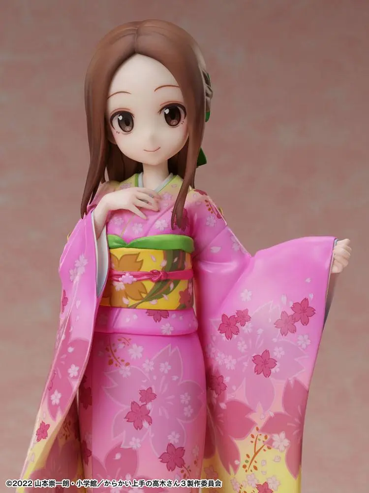 Karakai Jozu No Takagi-san 1/7 Takagi-san Sakura Kimono Ver. PVC szobor figura 22 cm termékfotó