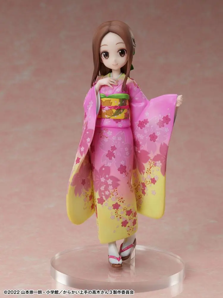 Karakai Jozu No Takagi-san 1/7 Takagi-san Sakura Kimono Ver. PVC szobor figura 22 cm termékfotó