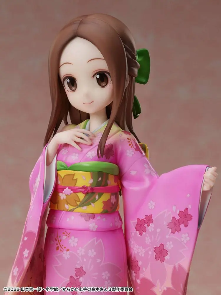 Karakai Jozu No Takagi-san 1/7 Takagi-san Sakura Kimono Ver. PVC szobor figura 22 cm termékfotó