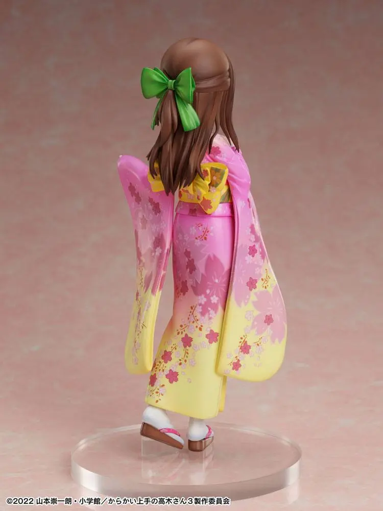 Karakai Jozu No Takagi-san 1/7 Takagi-san Sakura Kimono Ver. PVC szobor figura 22 cm termékfotó