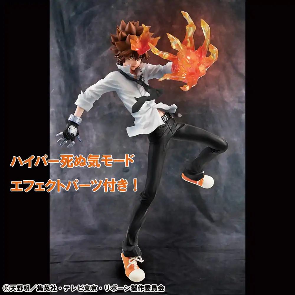 Katekyo Hitman Reborn! G.E.M. Series Tsunayoshi Sawada &amp; Kyoya Hibari &amp; Reborn Set PVC szobor figura 21 cm termékfotó