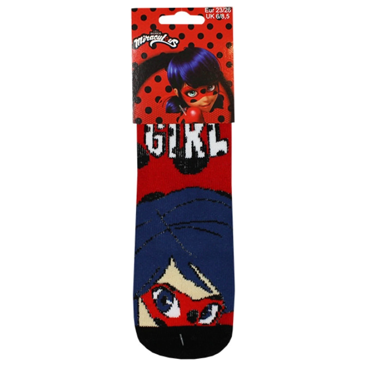 Katicabogár és Fekete macska kalandjai Red Hero gyerek vastag csúszásgátlós zokni 31/34 termékfotó