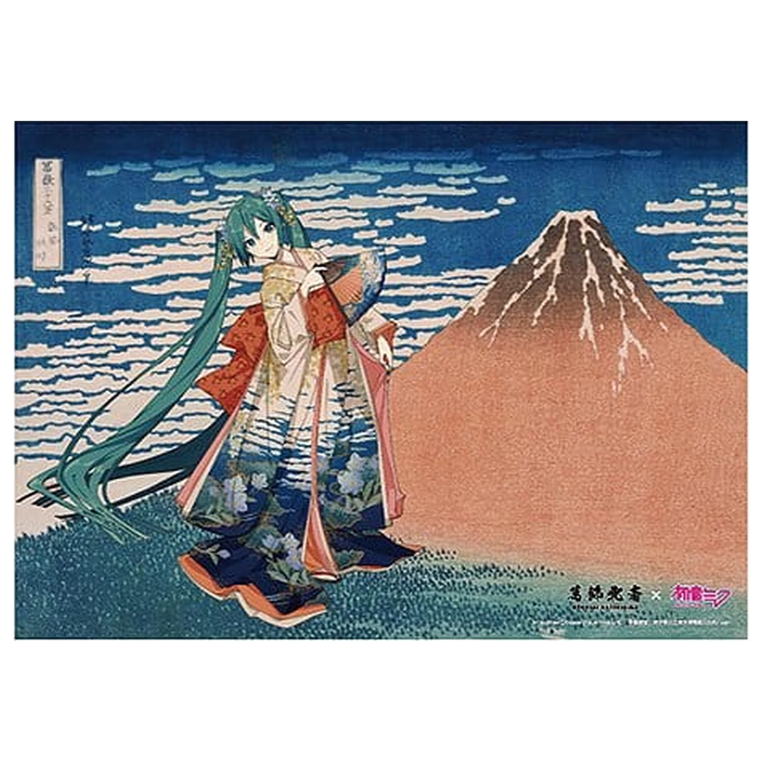 Katsushika Hokusai x Hatsune Miku Thirty-six Views of Mount Fuji Fine Wind, Clear Morning akril panel 30 cm termékfotó