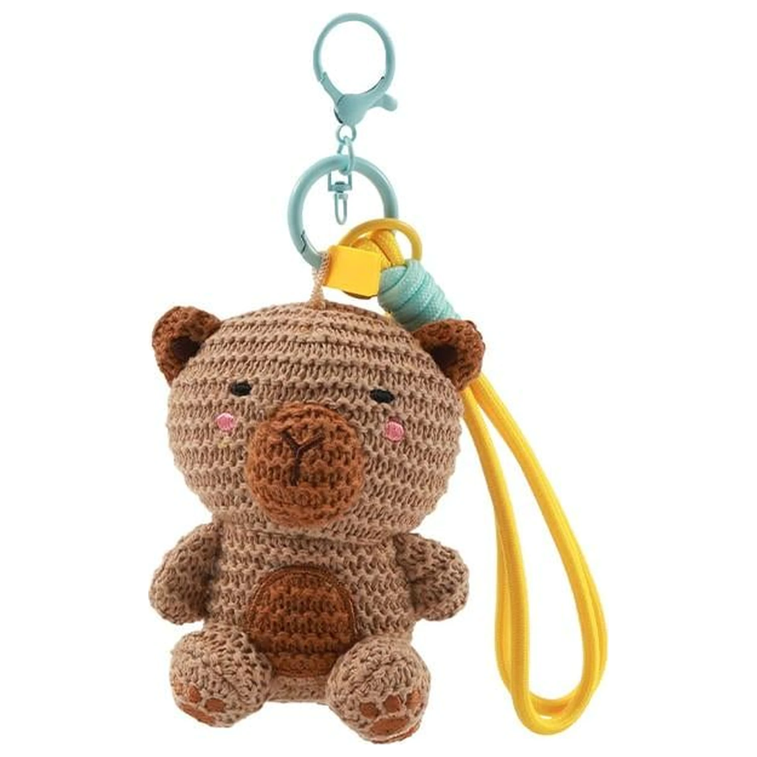 Kawaii Crochet Capybara kulcstartó termékfotó
