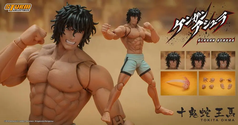 Kengan Ashura 1/12 Tokita Ohma akciófigura 18 cm termékfotó