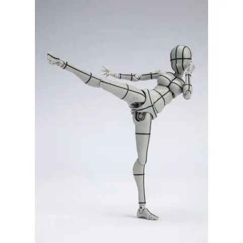 Kentaro Yabuki Deluxe Mujer Wireframe Grey Body Chan SH Figuarts figura 13cm termékfotó