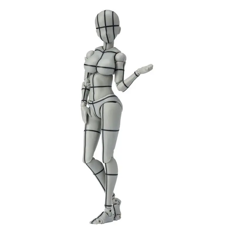 Kentaro Yabuki Deluxe Mujer Wireframe Grey Body Chan SH Figuarts figura 13cm termékfotó