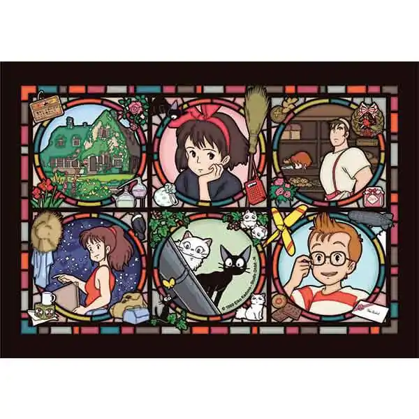 Kiki's Delivery Service Stained Glass Characters Gallery puzzle (208 darab) termékfotó