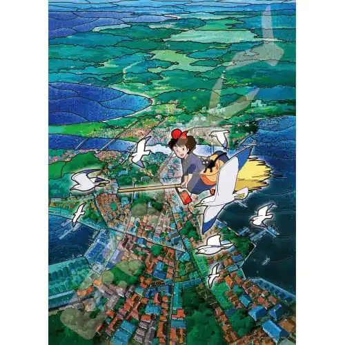 Kiki's Delivery Service Stained Glass Koriko City's Sky puzzle (500 darab) termékfotó