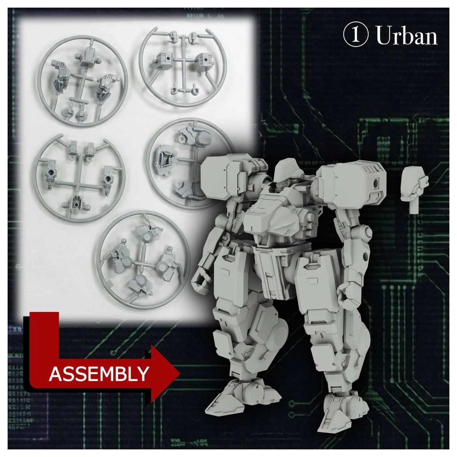 Kikou Sensen 1/100th Scale Wave 1 Műanyag modell készlet (1 db 6 darabos készlet) 6 cm termékfotó