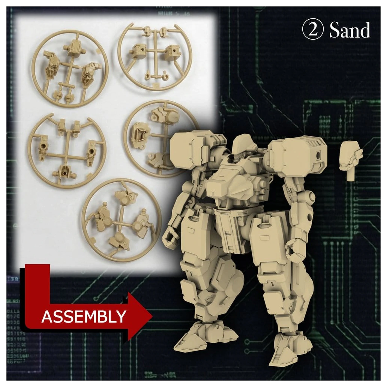 Kikou Sensen 1/100th Scale Wave 1 Műanyag modell készlet (1 db 6 darabos készlet) 6 cm termékfotó