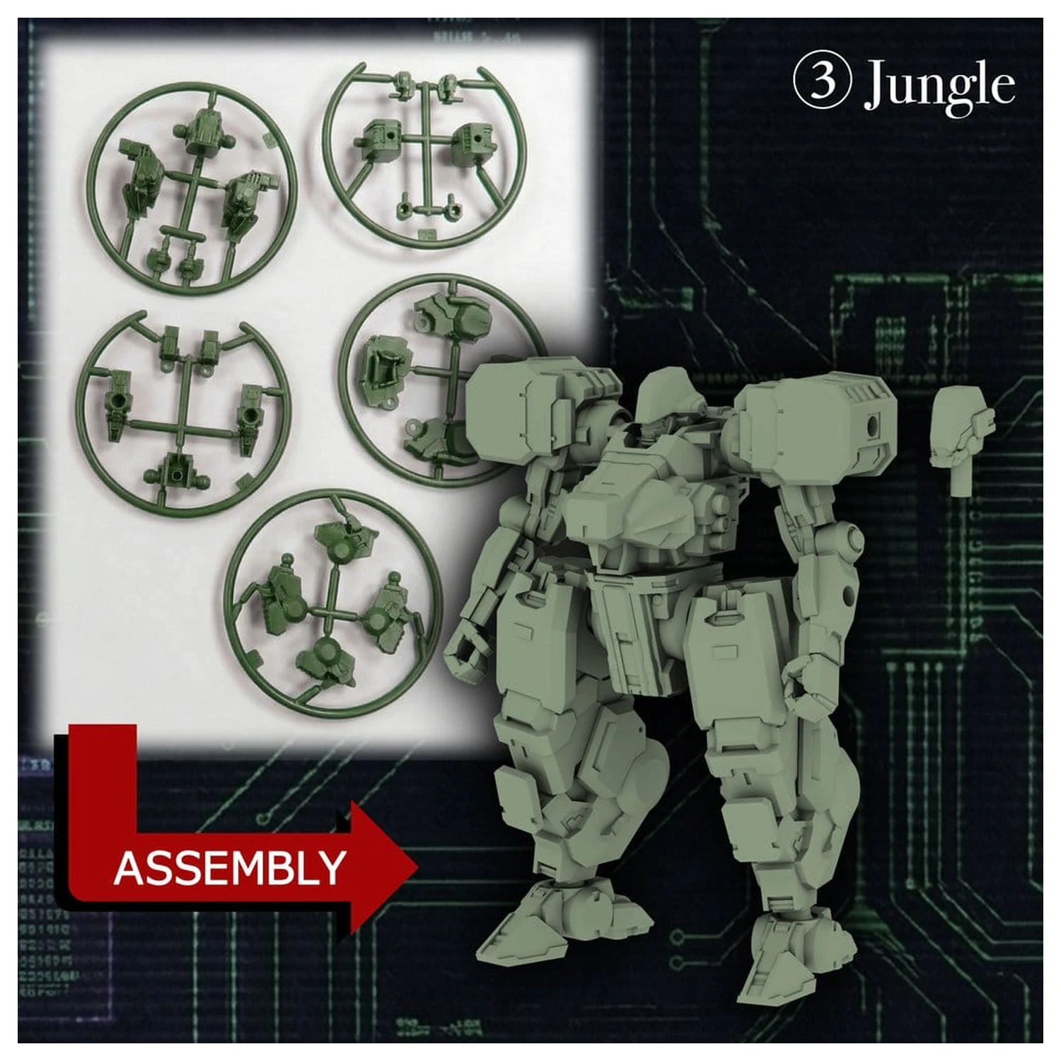 Kikou Sensen 1/100th Scale Wave 1 Műanyag modell készlet (1 db 6 darabos készlet) 6 cm termékfotó