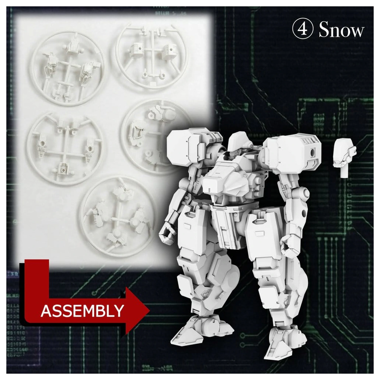 Kikou Sensen 1/100th Scale Wave 1 Műanyag modell készlet (1 db 6 darabos készlet) 6 cm termékfotó