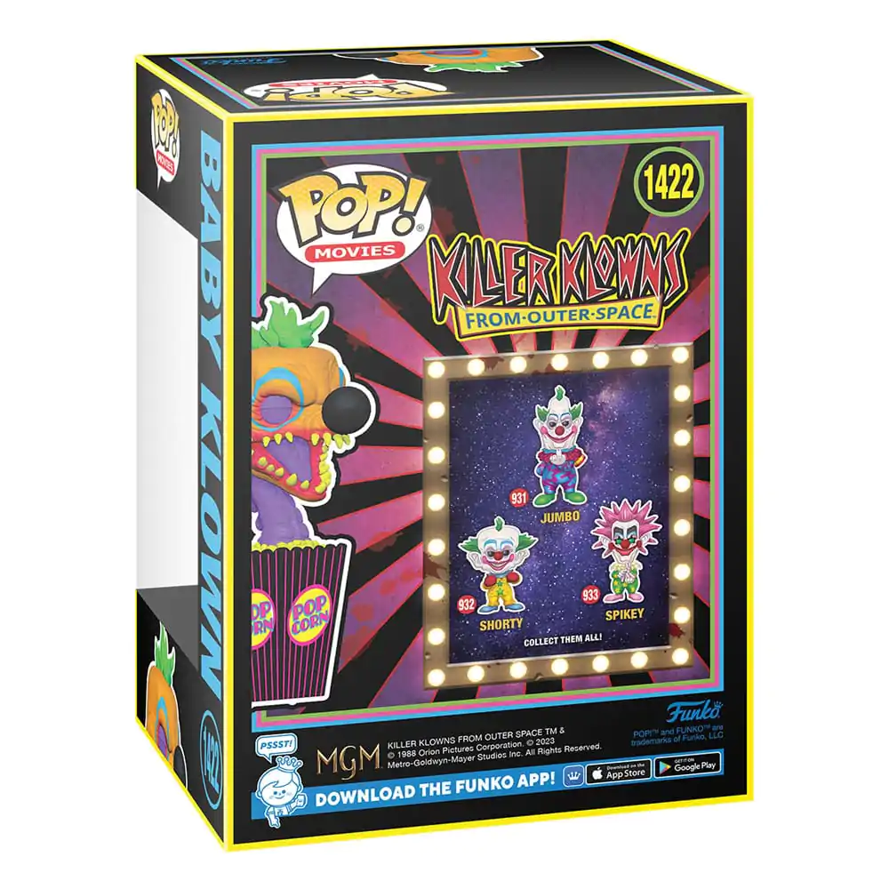 Killer Klowns from Outer Space Funko POP! Movies Vinyl figura Baby Klown(BLKLT) Exkluzív Edition 9 cm termékfotó