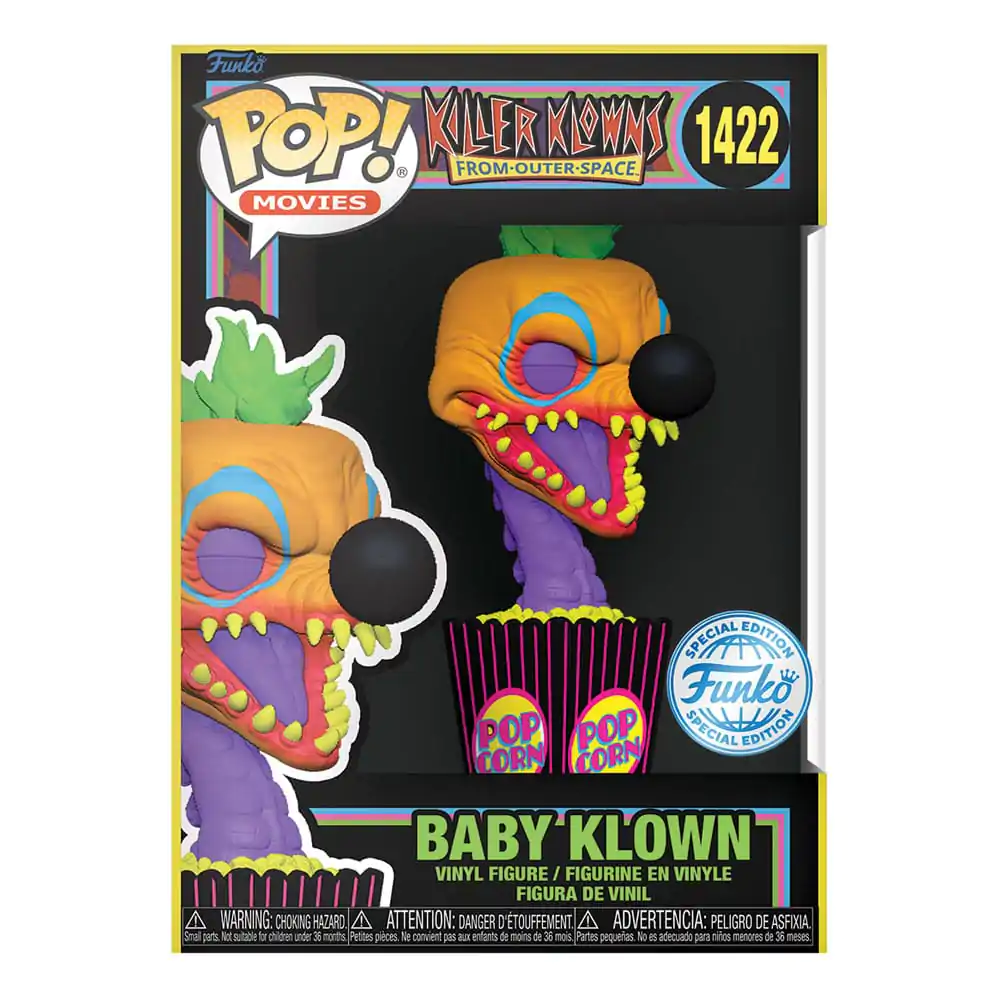 Killer Klowns from Outer Space Funko POP! Movies Vinyl figura Baby Klown(BLKLT) Exkluzív Edition 9 cm termékfotó