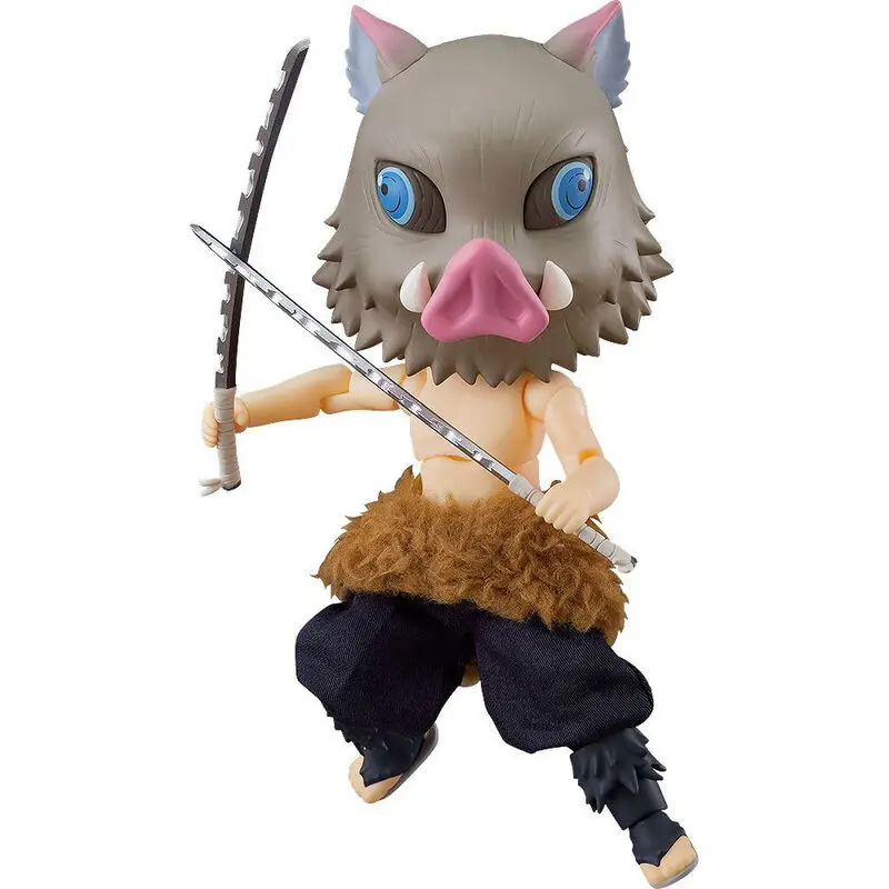 Demon Slayer Kimetsu No Yaiba Inoshuke Hashibira Nendoroid Doll figura 14cm termékfotó