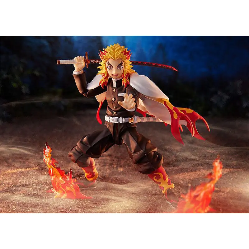 Demon Slayer Kimetsu No Yaiba Kyojuro Rengoku Figma figura 15cm (re-run) termékfotó