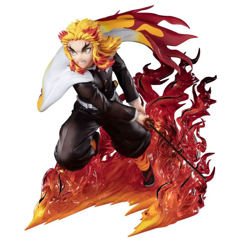 Demon Slayer Kimetsu No Yaiba Kyojuro Rengoku Flame Hashira figuarts zero figura 15cm termékfotó