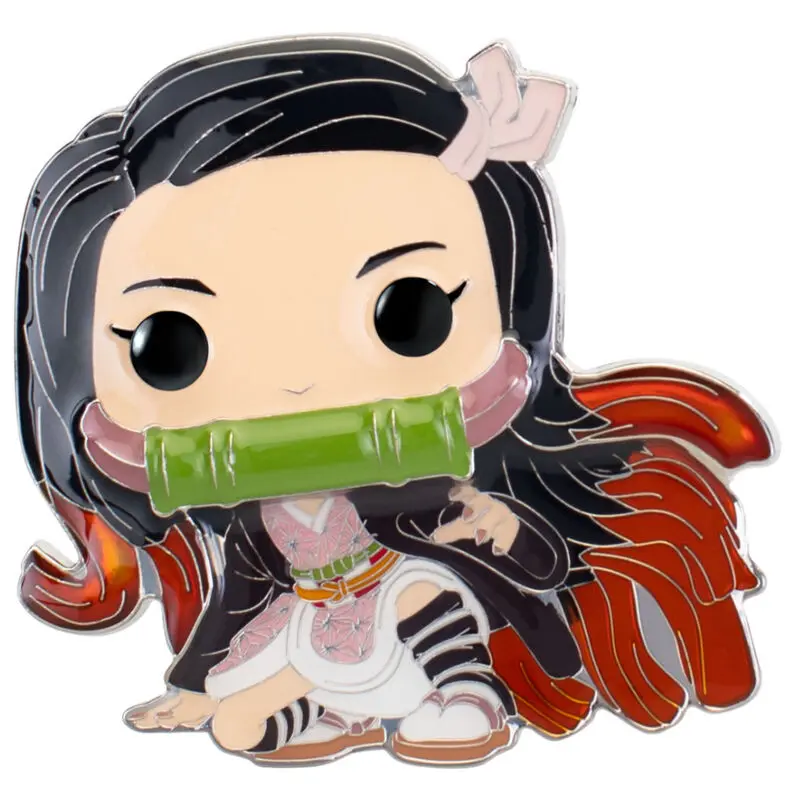 Demon Slayer Kimetsu No Yaiba Nezuko Kamado Big Enamel POP Pin 10cm termékfotó