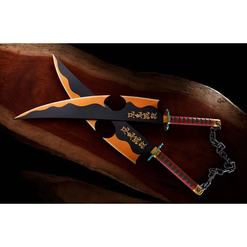 Demon Slayer: Kimetsu no Yaiba Proplica 1/1 ABS Plastic Nichirin Swords (Tengen Uzui) replika 110 cm termékfotó